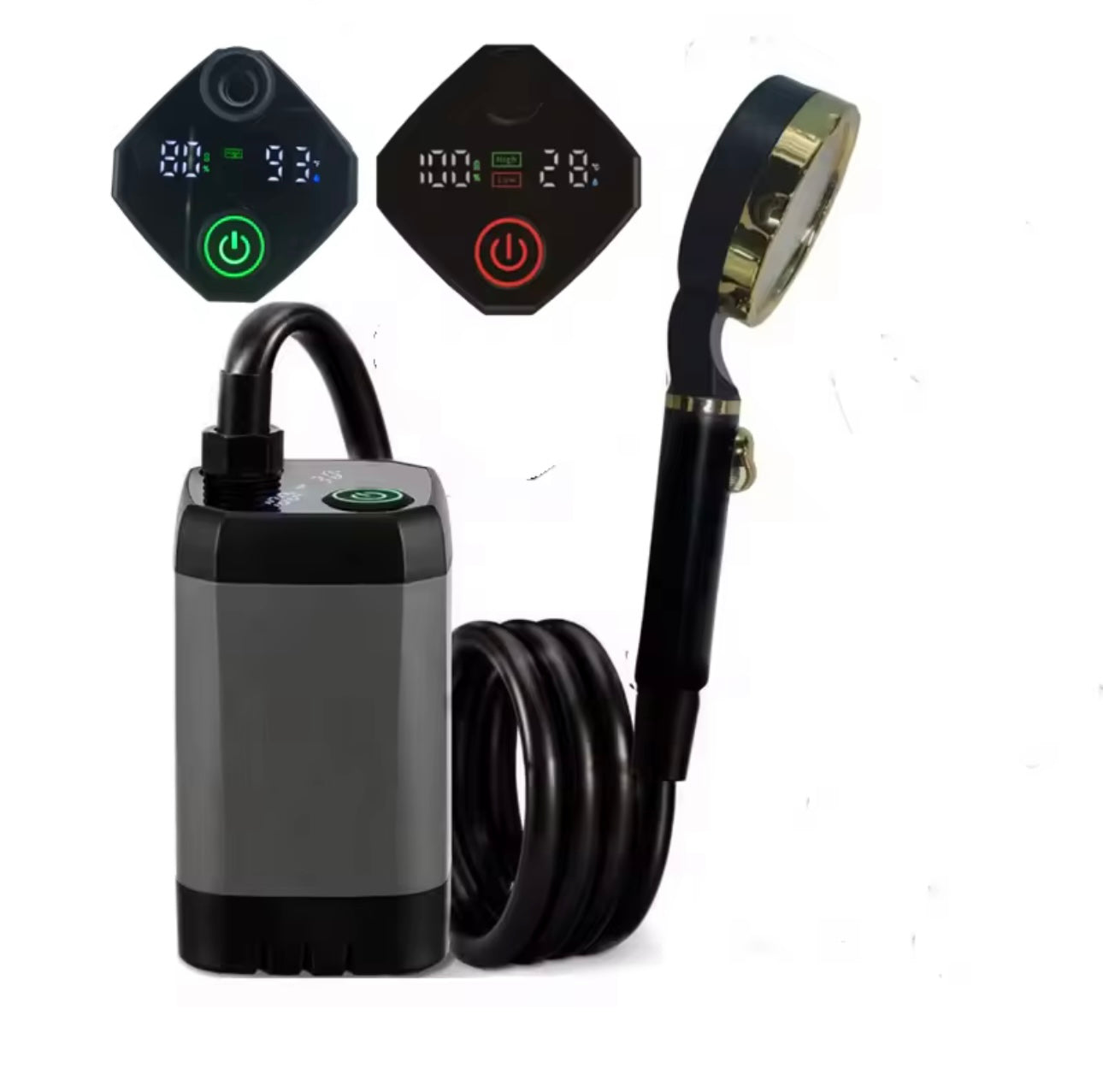 Portable out door electric shower