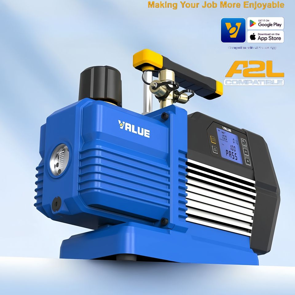 Smart Dual-Stage HVAC Vacuum Pump