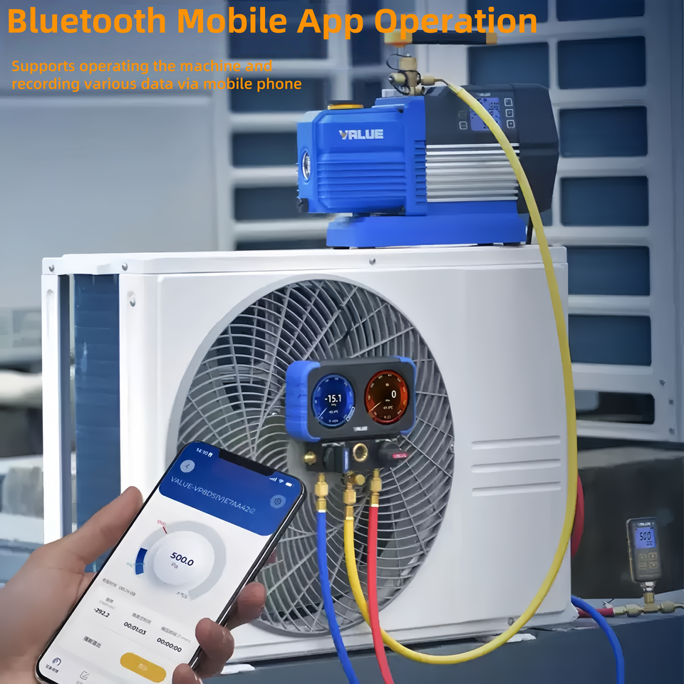 Smart Dual-Stage HVAC Vacuum Pump