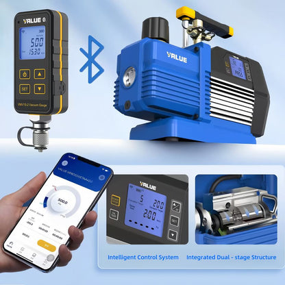 Smart Dual-Stage HVAC Vacuum Pump