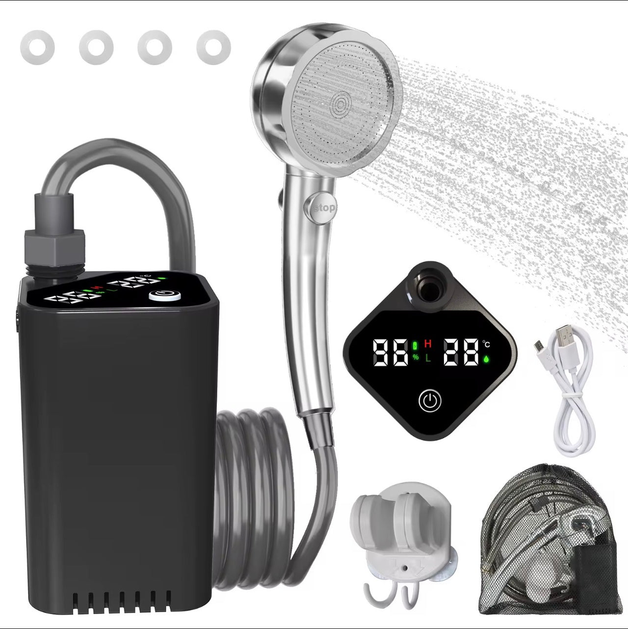 portable out door electric shower/waterpump