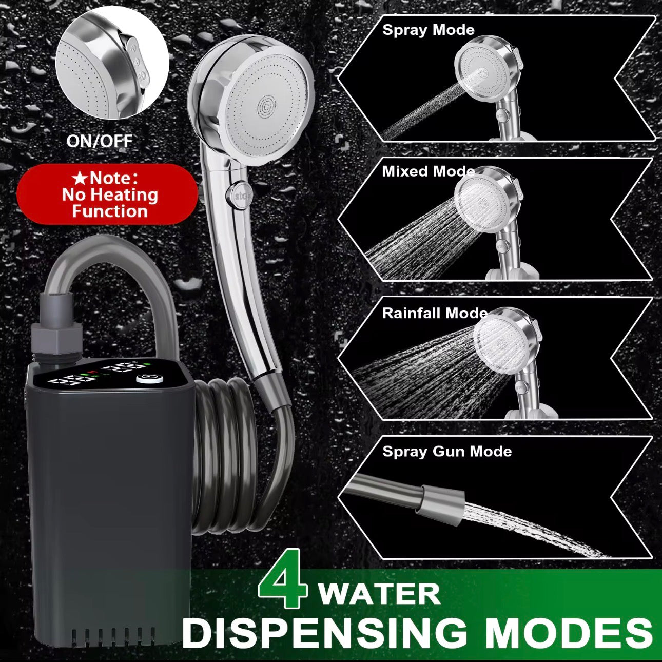 portable out door electric shower/waterpump