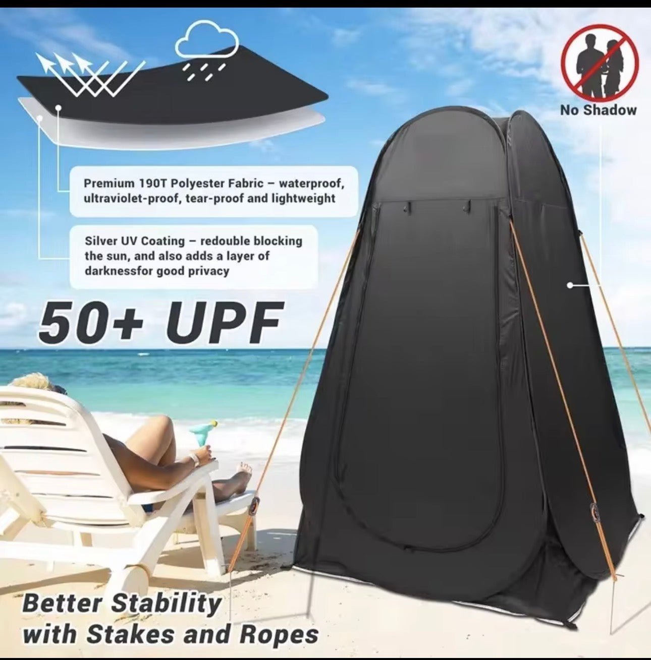 Pop Up Shower Tent For Camping,Portable Instant Changing Tent With Ventilation Window & Carry Bag - Buy  Product on Alibaba.com